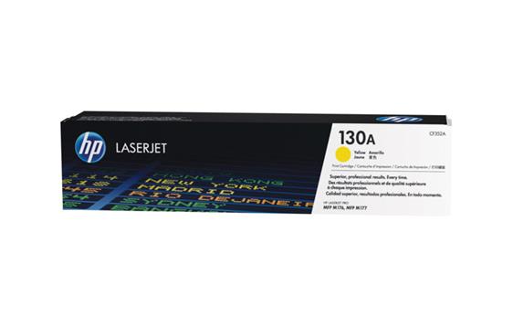 126182 HP CF352A Toner HP 130A CF352A gul kapasitet 1000 sider v/5% dekk